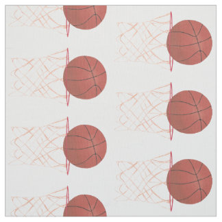 Basketball making the basket net hoop fabric