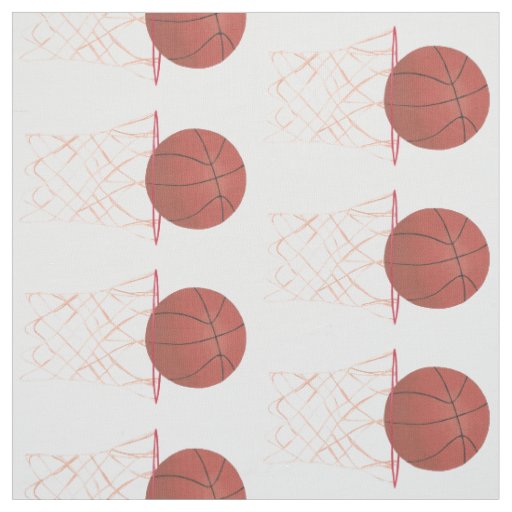 Basketball making the basket net hoop fabric