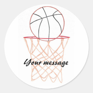 Basketball making the basket Your message stickers
