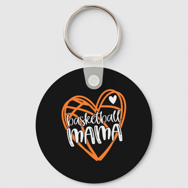 Basketball MAMA  Keychain (Front)