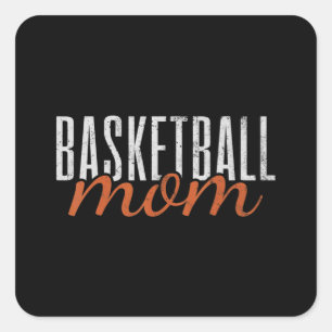 Basketball Mama Square Sticker
