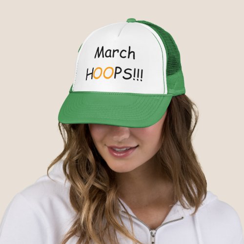 Basketball March HOOPS Trucker Hat