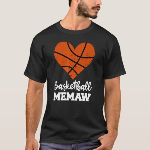 Basketball Memaw Funny Basketball Player Memaw T_Shirt