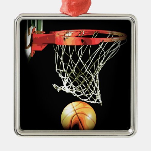 Basketball Metal Ornament