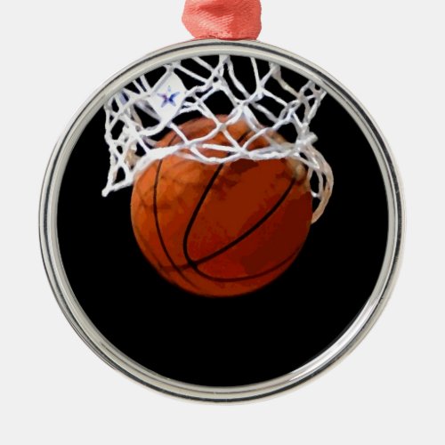 Basketball Metal Ornament