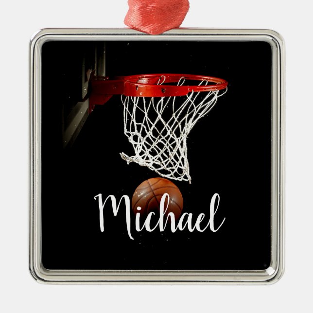 Basketball Metal Ornament (Front)