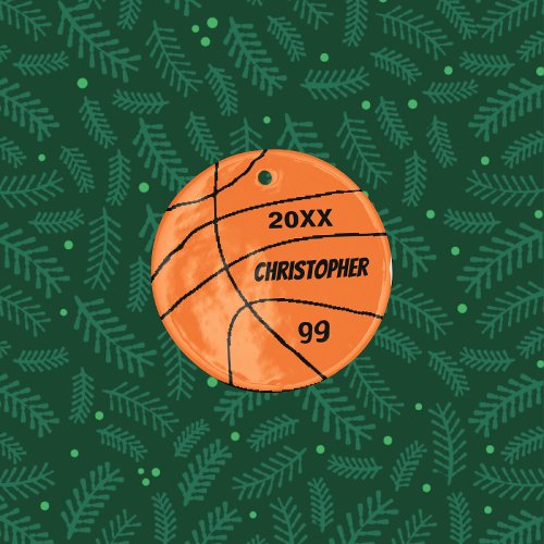 Basketball Metal Ornament