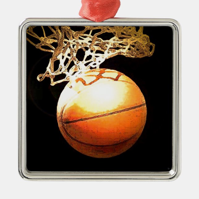 Basketball Metal Ornament (Front)