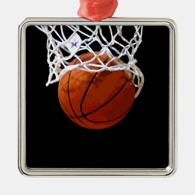 Basketball Metal Ornament (Front)