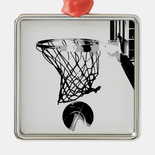 Basketball Metal Ornament