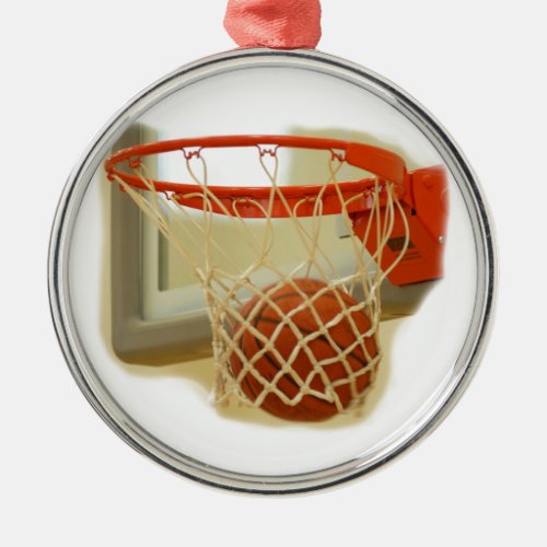 Basketball Metal Ornament