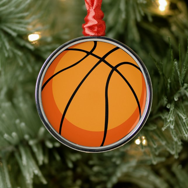 Basketball Metal Ornament (Tree)
