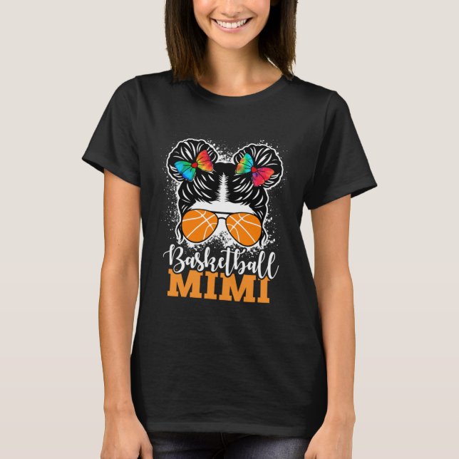 Basketball Mimi Game Day Grandma T-Shirt (Front)