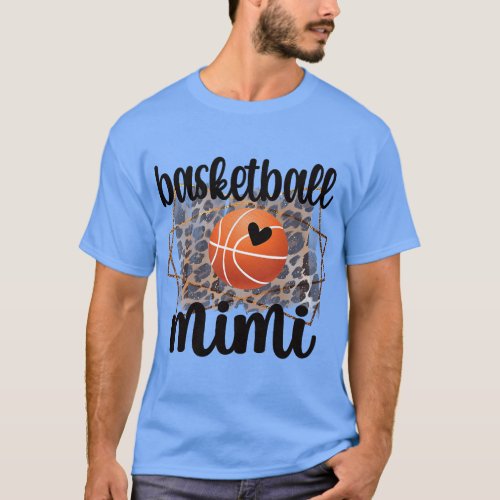 Basketball Mimi Grandma Mimi Of A Basketball Playe T_Shirt