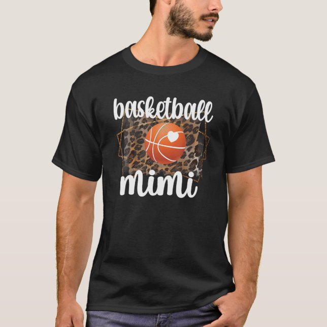Basketball Mimi Grandma Mimi Of A Basketball Playe T-Shirt (Front)