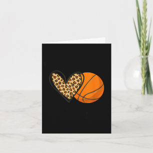 Basketball mimi leopard heart sports players card