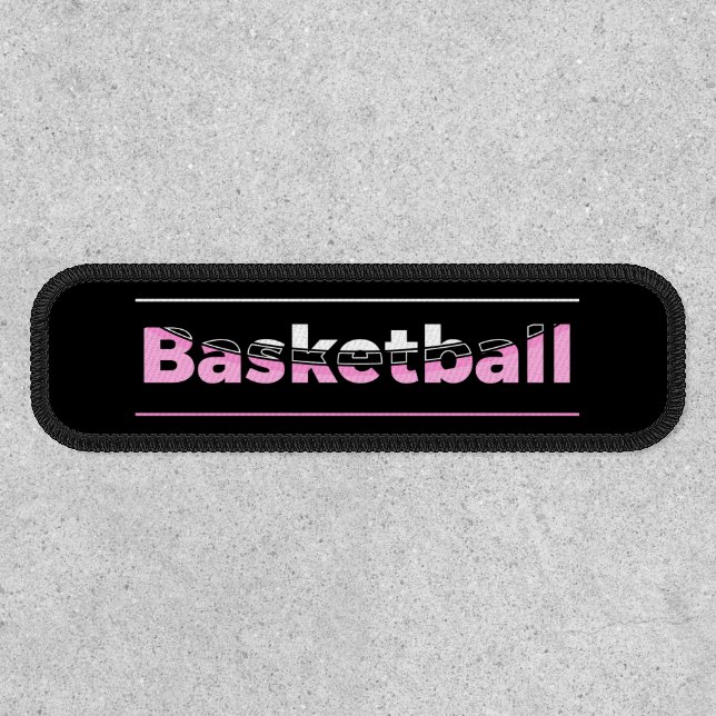 Basketball Minimalist Geometric Arch  Patch (Front)