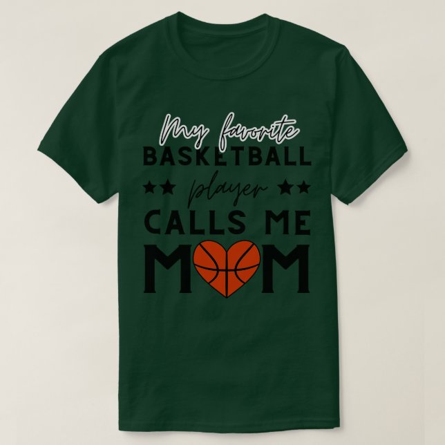 Basketball Mom 16 T-Shirt (Design Front)