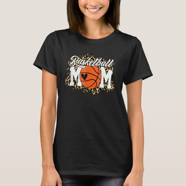 Basketball Mom Basketball Game Day Vibes Mothers D T-Shirt (Front)