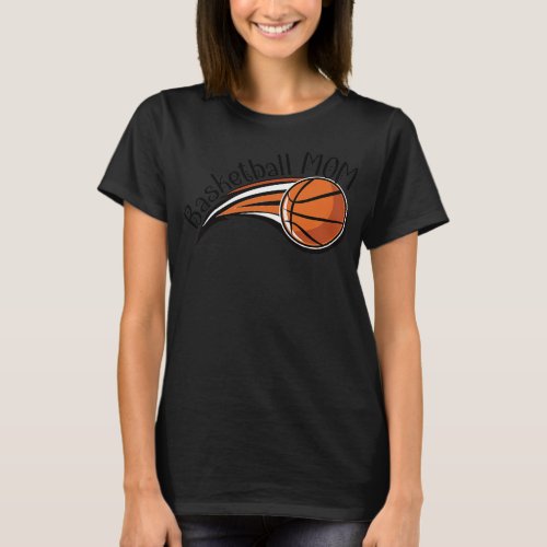 Basketball Mom Cheer High School College Apparel  T_Shirt