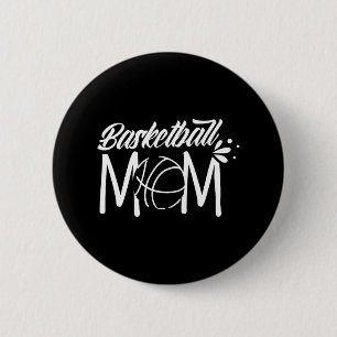 Basketball Mom Coach Team Player Match Mother Momm Button