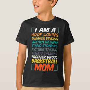 Basketball Mom Coach Wife Fun Proud Team Player Mo T-Shirt
