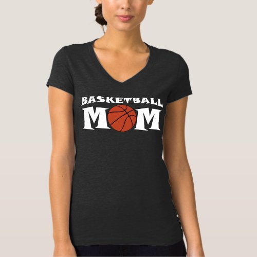 Basketball Mom Custom Player Name and Number T_Shirt