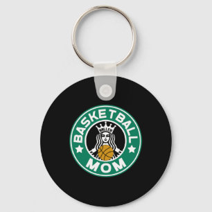Basketball Mom for Women Mother of Player Women's  Keychain