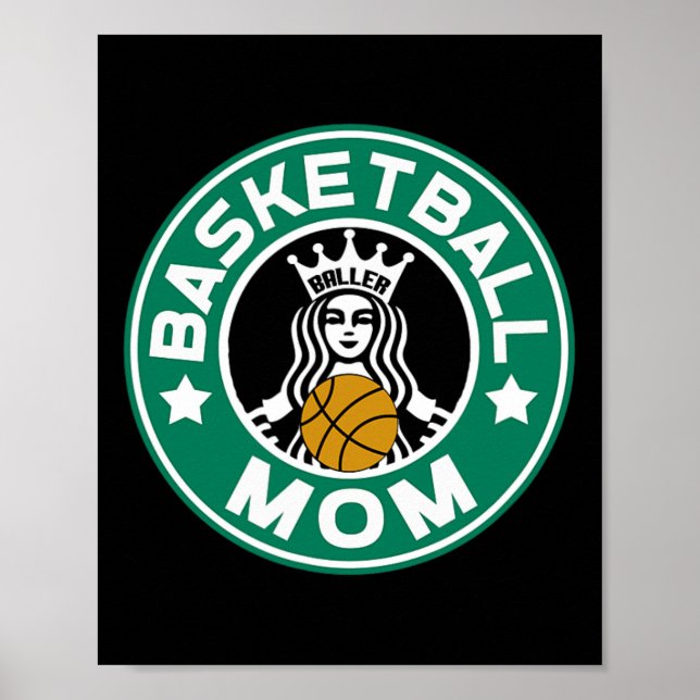 Basketball Mom for Women Mother of Player Women's  Poster (Front)