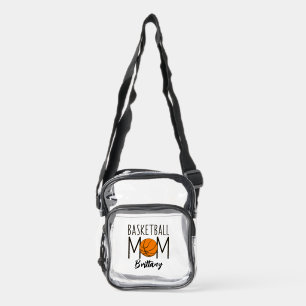 Basketball Mom Funny Sports Clear Crossbody Bag