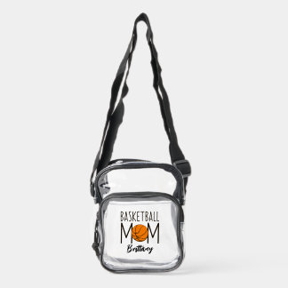 Basketball Mom Funny Sports Clear Crossbody Bag