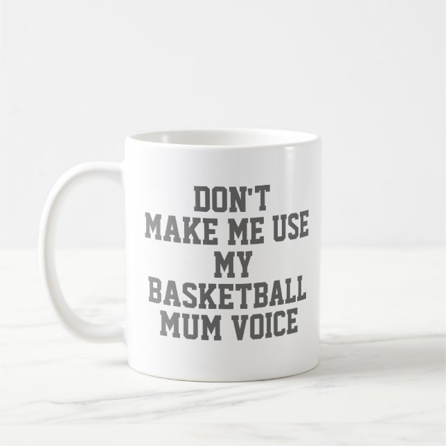 Basketball mom Gift Mug | Funny Quote Slogan Coach (Left)
