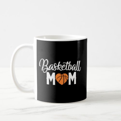 Basketball Mom Heart Mothers For Coffee Mug