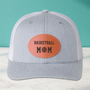 Basketball Mom Leather Patch Hat
