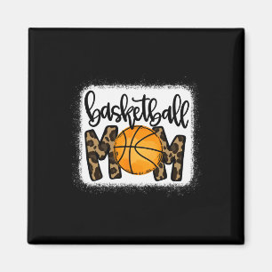 Basketball Mom Leopard Basketball Mama Magnet