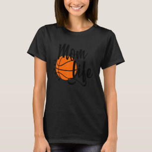 Basketball Mom Leopard For Mother's Day Momlife 1 T-Shirt