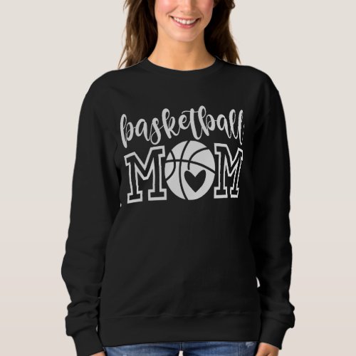 Basketball Mom Leopard  For Mothers Day Momlife 8 Sweatshirt