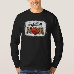 Basketball Mom Leopard Game Day Vibes Basketball M T-Shirt