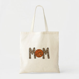 Basketball Mom Leopard  Tote Bag