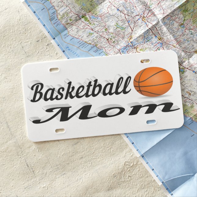 Basketball Mom License Plate (In Situ)