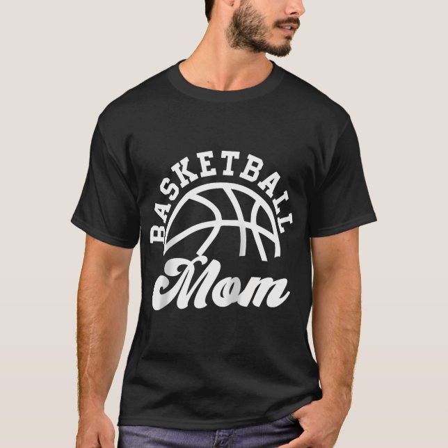 Basketball Mom Matching Basketball Team Lover Funn T-Shirt (Front)