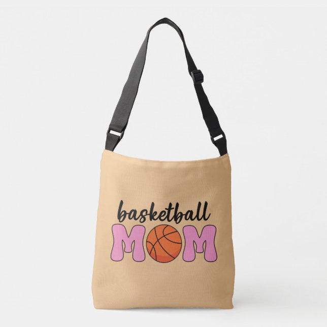 Basketball Mom Mothers Day Crossbody Bag (Front)