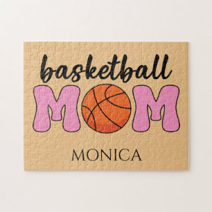 Basketball Mom Mothers Day Personalize Jigsaw Puzzle