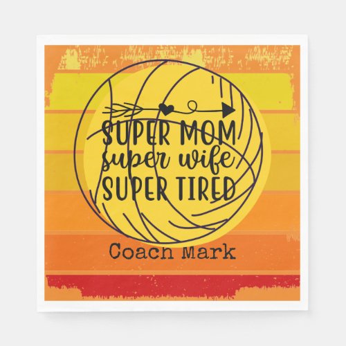 Basketball Mom Napkins