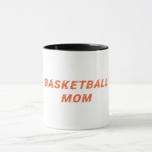 BASKETBALL MOM _ Orange Mug