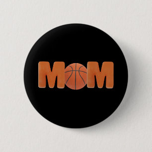 Basketball Mom Pinback Button