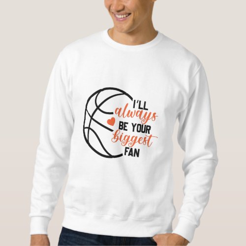 Basketball Mom Print Sweatshirt
