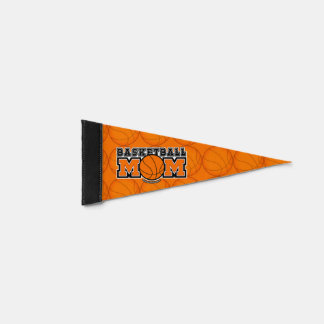 Basketball Mom Screwball Graphics Pennant Flag