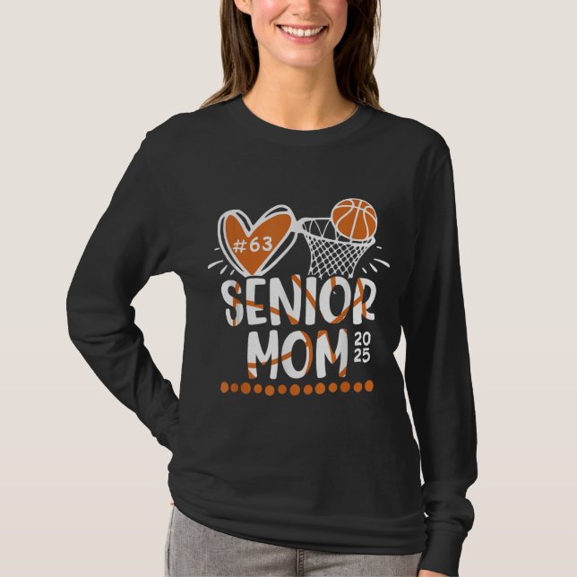 Basketball Mom Shirt Mom Game Day Outfit Mothers  (Front)