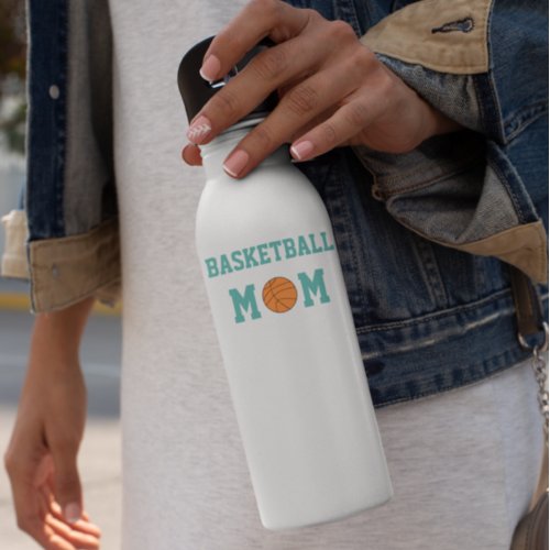 Basketball Mom Stainless Steel Water Bottle